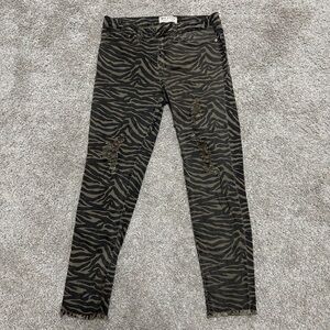 Bad little country girl leopard Print Skinny Jeans